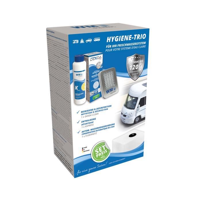 Hygiène-Trio pack complet réservoirs d'eau jusqu´à 120 l (camping-car)