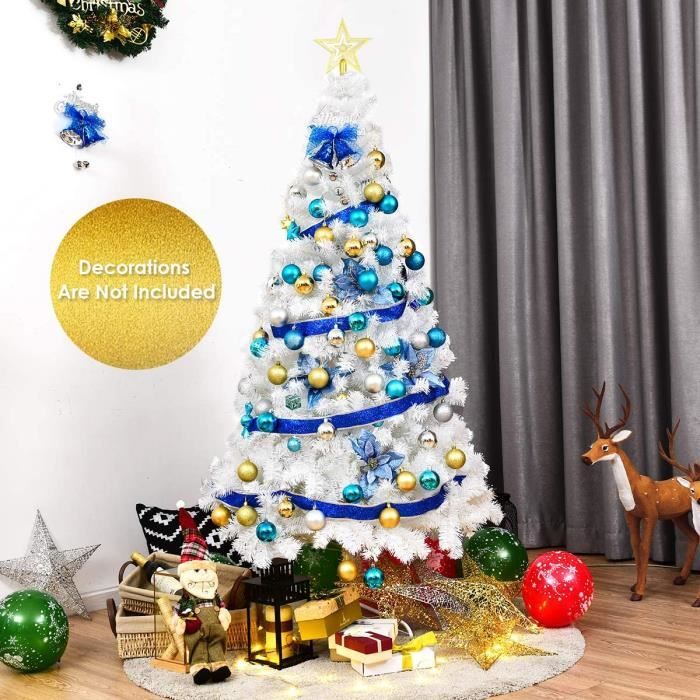 Sapin De Noël Artificiel DIVCHI 1,8m Ou 1,2m - 355 Branches Réalistes Avec Support Métal