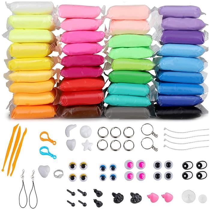 40 couleurs d'argile polymère - Pâte à modeler pour enfants - 1 kg