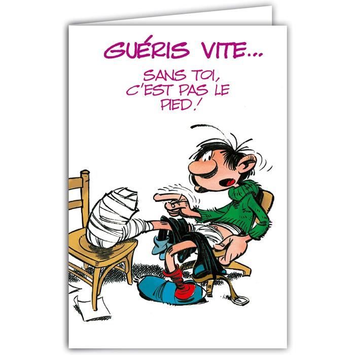 AFIE GLCT-0182 Carte Joyeux Anniversaire Gaston Lagaffe Fantasio