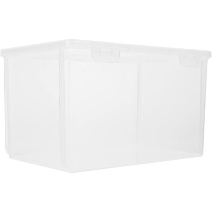 Boîte à Pain Hermétique Avec Tiroir - 14x34 Cm, Plastique Alimentaire PP | Conservation Pain, Toast, Bagels, Pâtisseries | Fraîcheur Longue Durée, Rangement Pratique