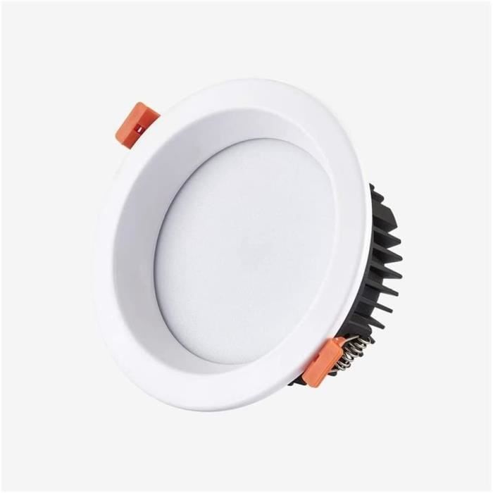Spot Encastrable Rond Plafond LED 12W – Lumière Blanc Froid 6000K, Downlight Pour Intérieur