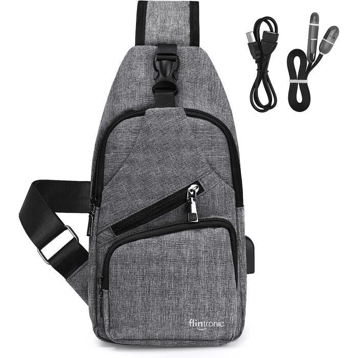 CHE Sac de poitrine de sports musette compact extérieur tactique de