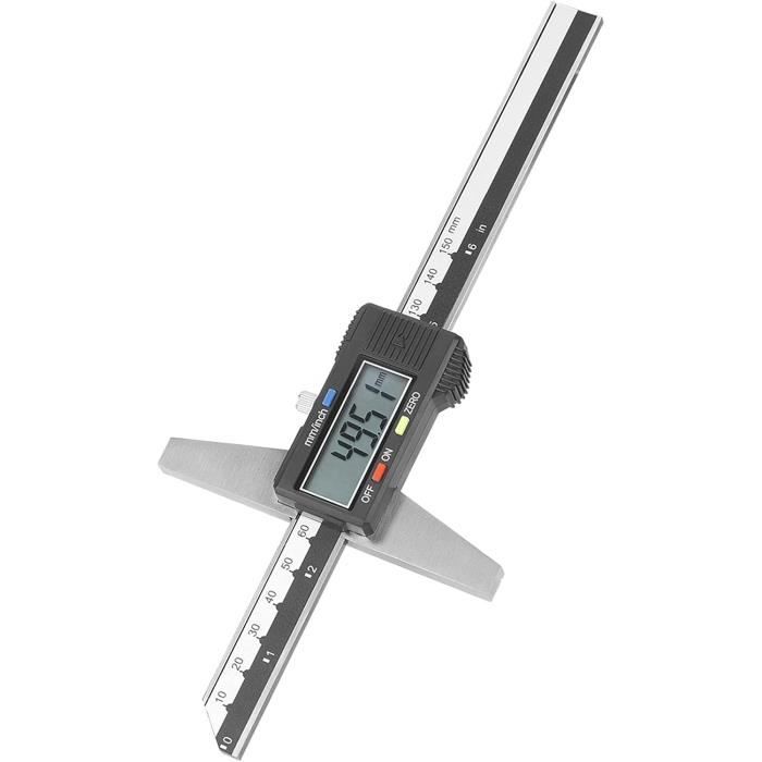 Pied à Coulisse Numérique IP54 – 0-150 Mm, Résolution 0,01 Mm, Acier Inoxydable, écran LCD