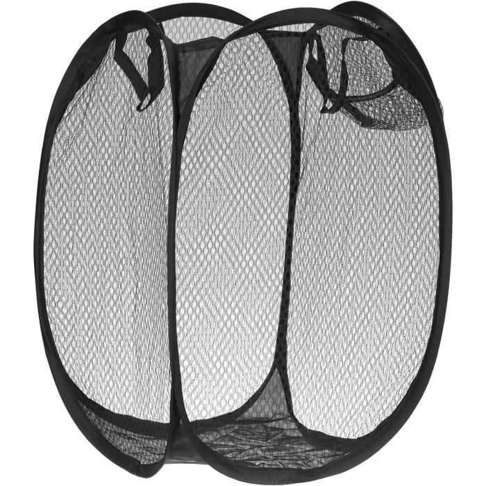 Panier à Linge Pliable Grand Format - Nylon Maillé Respirant - Dimensions 36x36x58 Cm - Neuf