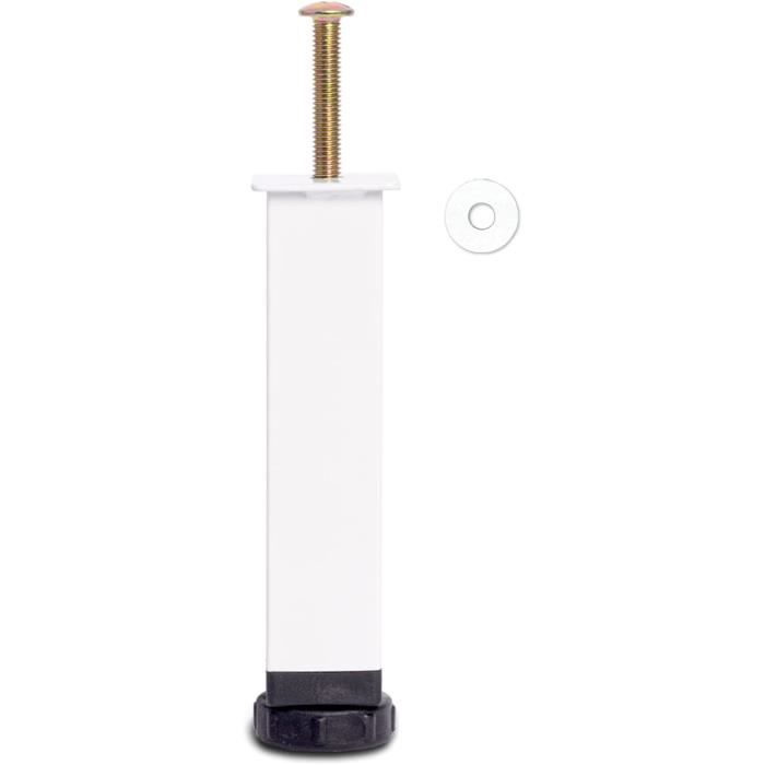 Pieds De Lit Réglables Universels - Lot De 5, Hauteur Ajustable, Support Jusqu'à 100kg Par Pied