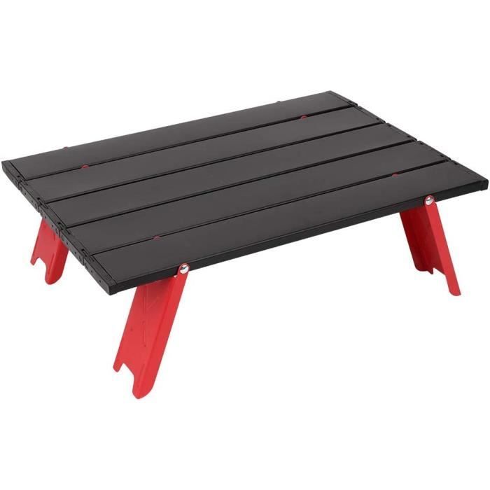 Table De Camping Pliable Portable - 53x51x50 Cm En Acier Carbone Noir - Jusqu'à 50 Kg - Avec Sac De Transport - Idéale Pique-nique, Jardin, Voyage - 9