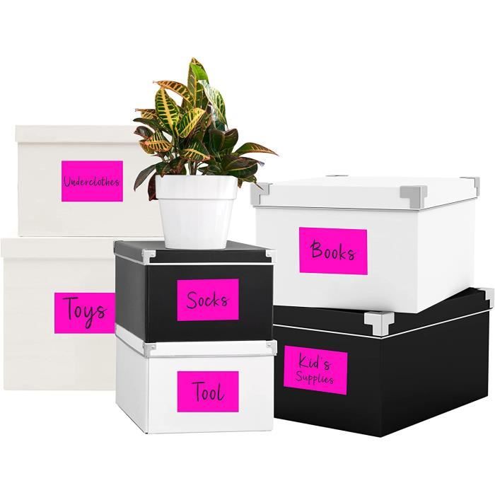 1750 Etiquettes Rondes Blanches, Amovibles Sans Résidu