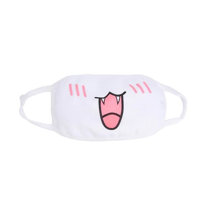 Masque En Tissu Blanc Reutilisable Motif Bouche De Chat Ouverte Manga Cartoon Aille Unique Blanc Cdiscount Jeux Jouets Masque En Tissu Blanc Reutilisable Motif Bouche De Chat Ouverte Manga Cartoon Aille Unique Blanc Cdiscount Jeux Jouets