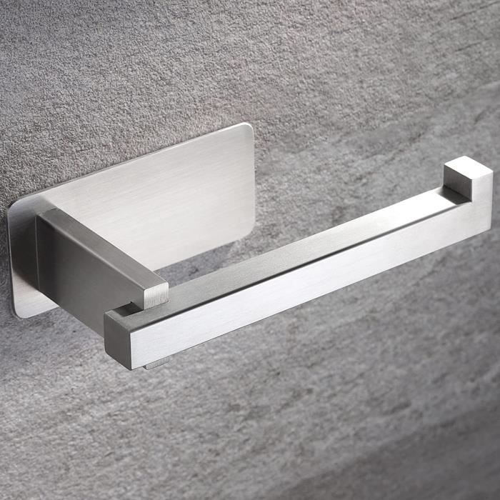 Porte-Rouleau WC Sans Percer Biutimarden - Étagère Marbre, Acier Inoxydable, Support 5kg