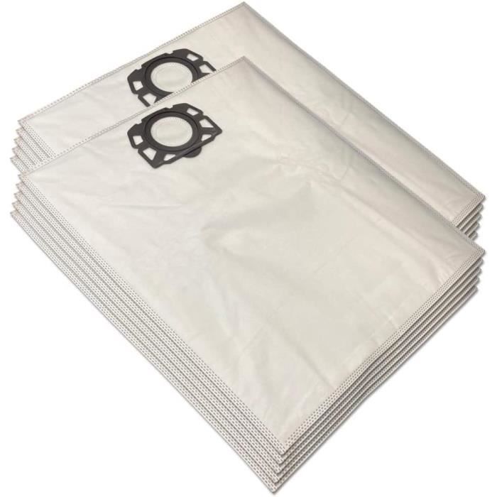 Set 10 Sacchetti + 10 Profumi Per Aspirapolvere Kärcher MV4, MV5, MV6 – Compatibili, In Microfibra