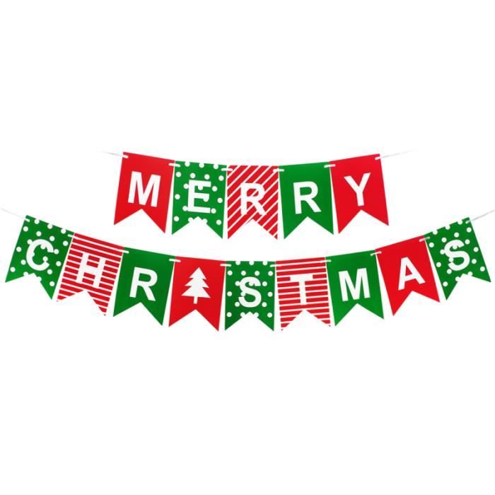 1 pc Bunting Banderole Joyeux Noël Lettres Fournitures de fête BANDEROLE -  BANNER - GARLAND (EXCLUDING CHRISTMAS) - Cdiscount Maison