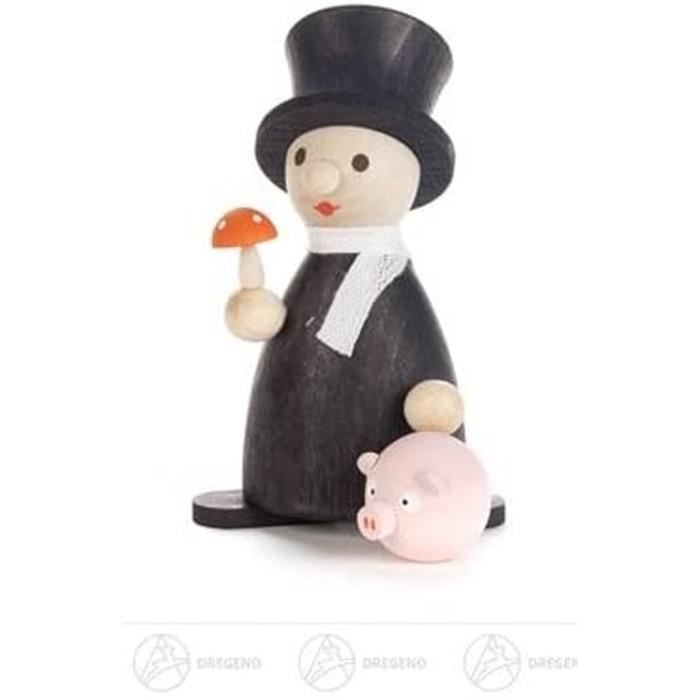 Miniature Porte-Bonheur Avec Petit Cochon Hauteur Environ 8 CM Neuf  Erzgebirge Figurine de Noël Figurine en Bois - Cdiscount Maison