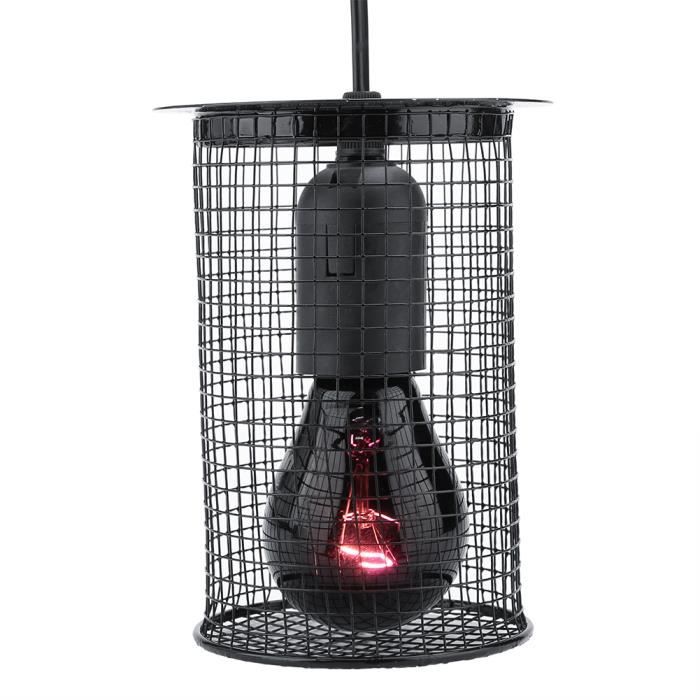 BIB Reptile Anti- Scald Lampe de Chauffe- Lampe Reptile Perroquet Lampe de Chauffage Shade
