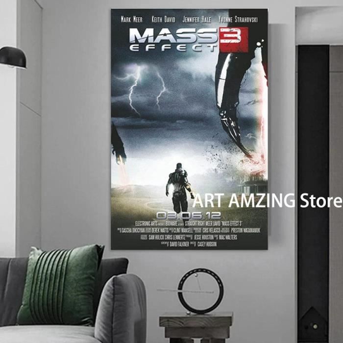 Poster Mass Effect Légion Sur Toile 40x60 Cm - Décoration Murale Gamer, Salon, Chambre