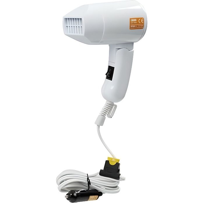 Seche Cheveux Et Dégivrant Pare Brise 180w 12 Volt