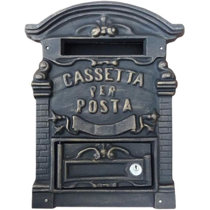 1183b2 boîte à lettres en fonte modèle old, bronze 224 Cdiscount Bricolage