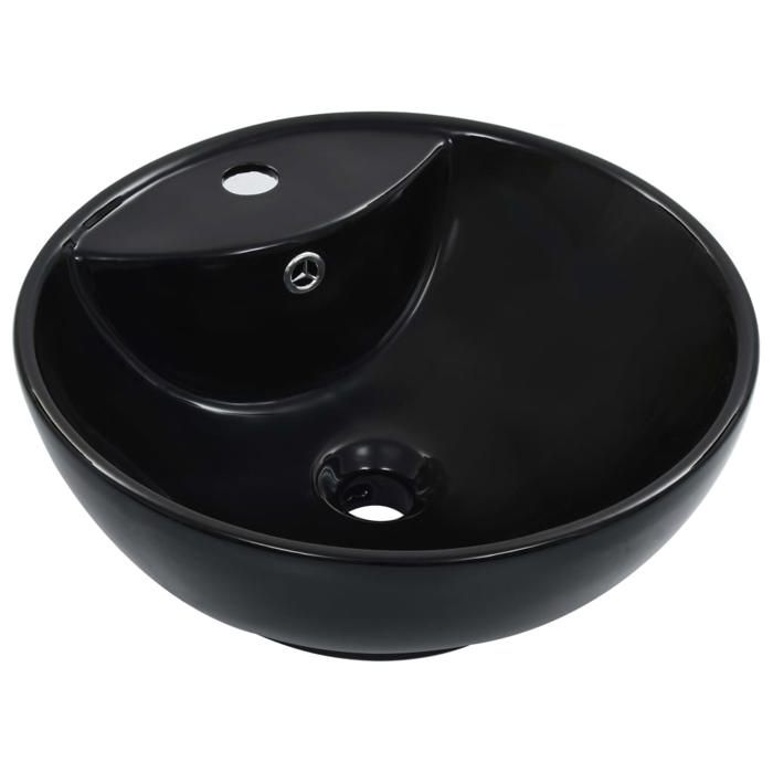vidaXL Lavabo 46 5 x 18 cm Céramique