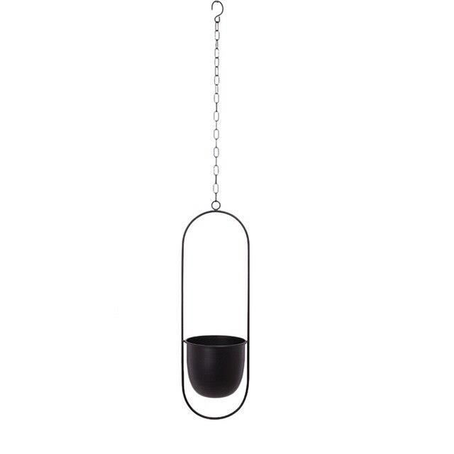 2 Pièces Chaîne De Luminaire Suspendu 1M - Chaîne Pot De Fleurs Suspendu En Aluminium Doré, Suspension Plante Pour Intérieur Et Extérieur