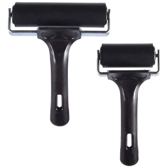 Rouleau Brayer 15cm En Caoutchouc Souple - Pour Gravure, Encre, Arts Papier - Prise Confortable