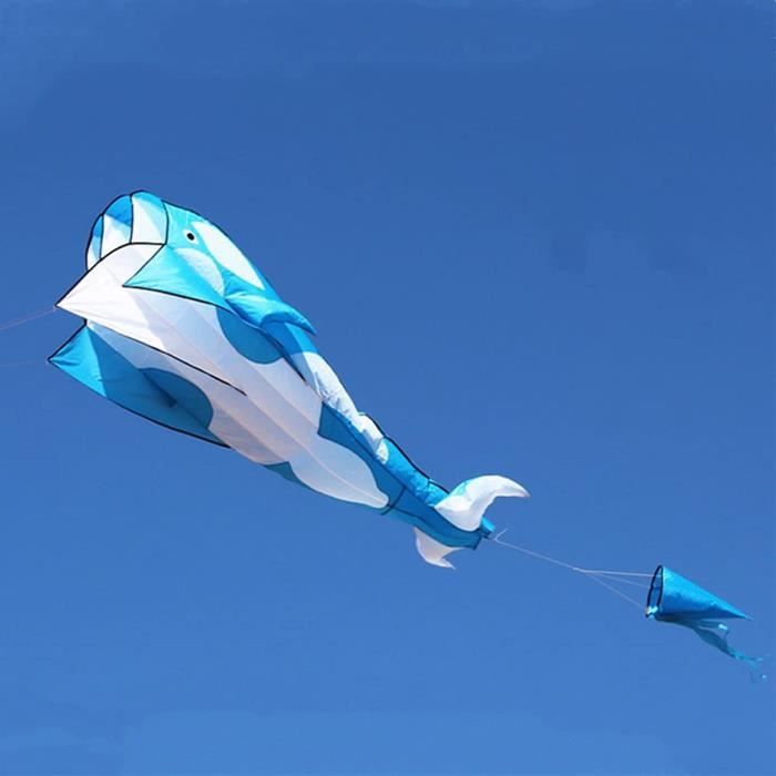 Cerf-volant baleine ROMOTE - Pour adultes - Facile à voler - Bleu Cerf-volant baleine ROMOTE - Pour adultes - Facile à voler - Bleu
