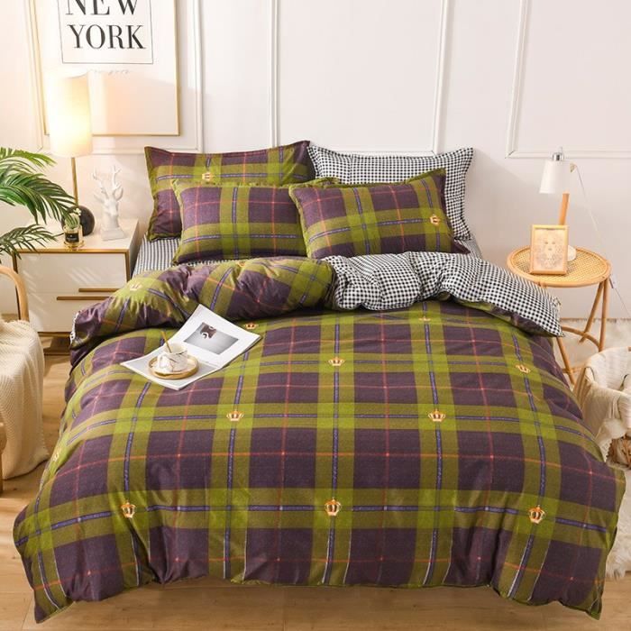 Housse de couette - Blanc Daisy motif - 220x240 taie d'oreiller 3