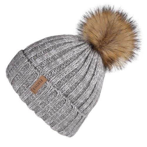 Hasagei Bonnet Tricoté Femme Hiver - Polaire Épaisse, Chaud Et Doux - Idéal Automne Hiver