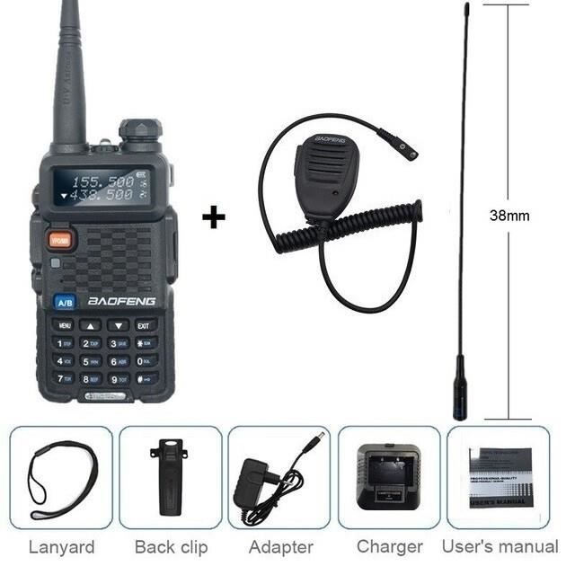Talkies Walkies,Station de Radio Amateur CB BF-F8 PLUS,VHF UHF,talkie-walkie,Scanner  Radio Amateur- add anten MIC -EURO - Cdiscount Téléphonie
