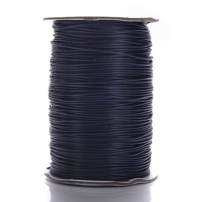 Fil Ciré 120 M Noir – Pour Bracelets, Macramé, Perlage – Diamètre 0,5 Mm – Résistant & Facile à Utiliser - 7