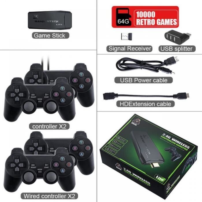 Console De Jeux Rétro 20 000+ Jeux - 2 Manettes Sans Fil - Plug & Play HDMI - Mini Arcade Famille (P1-Max) - 4