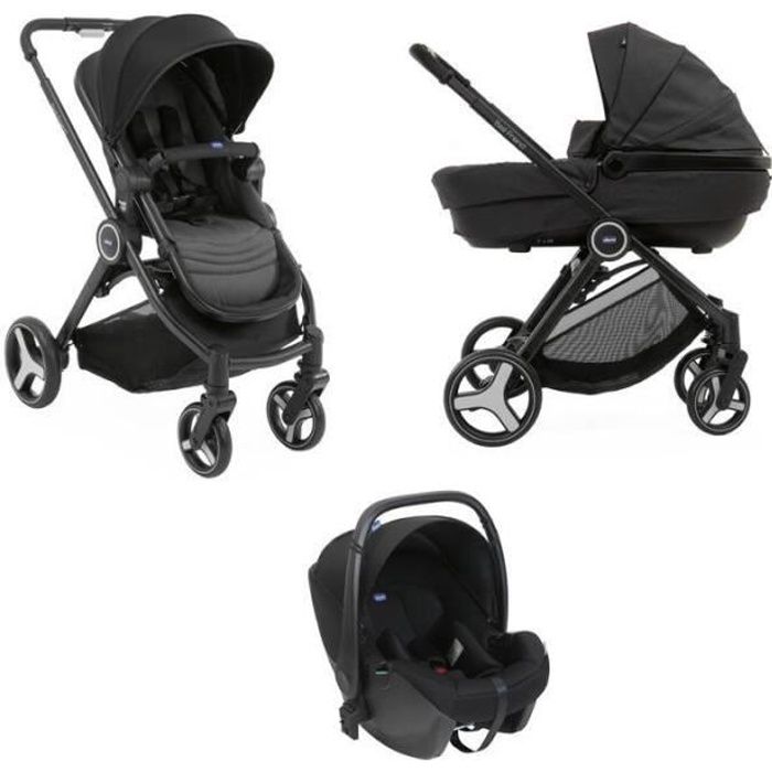 CHICCO - Poussette Trio Best Friend Plus Comfort i-Size Pirate black