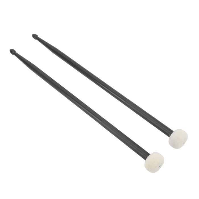 Lot De 2 Maillets Tambour Feutre Blanc – Parfaits Pour Timbales, Caisse Claire & Percussions Douces