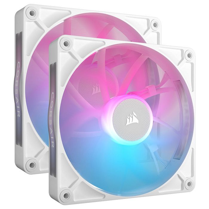 Refroidissement PC – CORSAIR – CO-9051024-WW – Kit de démarrage ventilateurs iCUE LINK RX140 RGB White