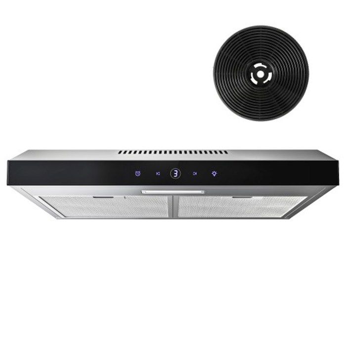 FIREGAS hotte aspirante sous armoire 60cm évacuation et recirculation avec filtre CC130 commande par écran tactile