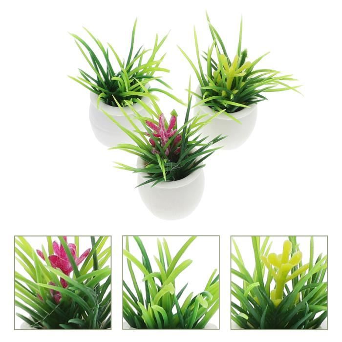 Lot De 6 Plantes Miniatures Bonsaï En Résine Pour Maison De Poupée – Décoration Féerique
