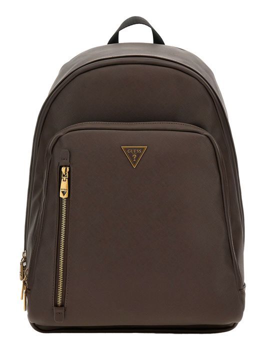 GUESS Sac à dos brun foncé pour homme Certosa Backpack Dark Brown