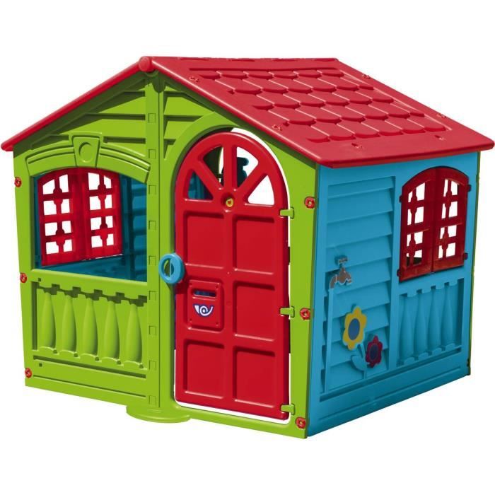 Maisonnette enfant en plastique HABITAT ET JARDIN - Cabane FUN