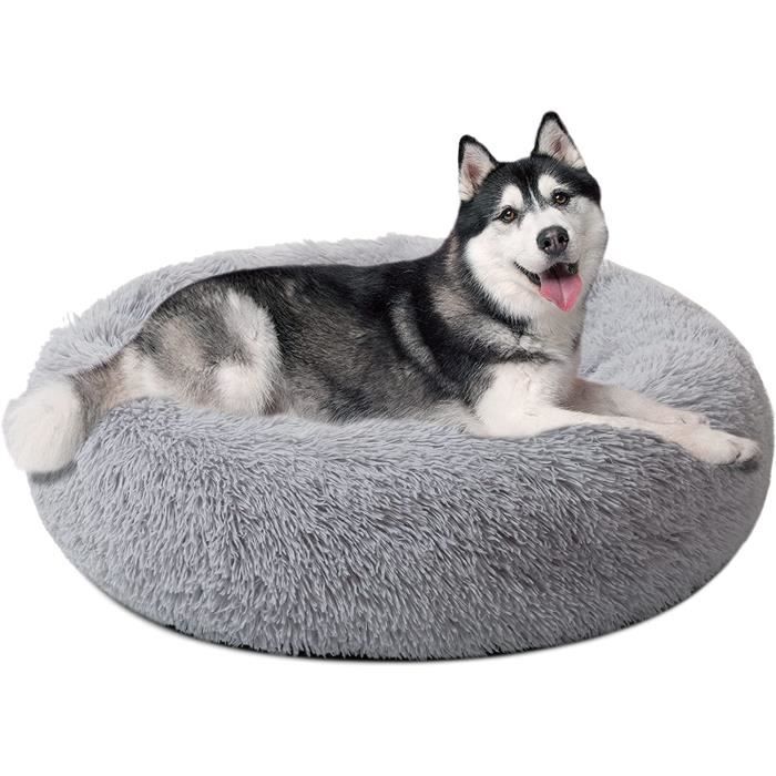 Comparer les prix de Panier Rond Pour Chien Coussin Pour Chat Panier Donut 100 Cm (3xl) Gris Clair