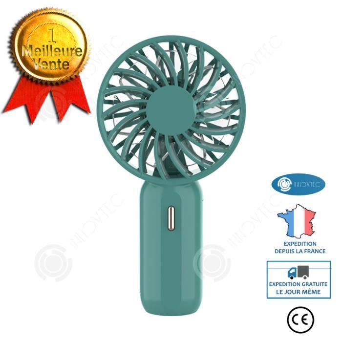 INN® Mini ventilateur électrique portatif USB avec vitesse du vent réglable  (vert) HB013 - Cdiscount Bricolage