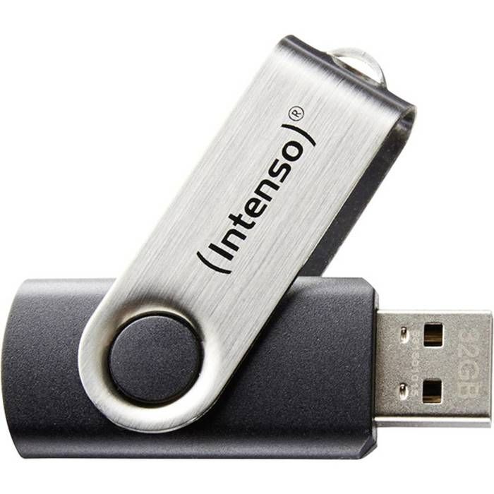Intenso Basic Line Clé USB 64 GB noir 3503490 USB 2.0