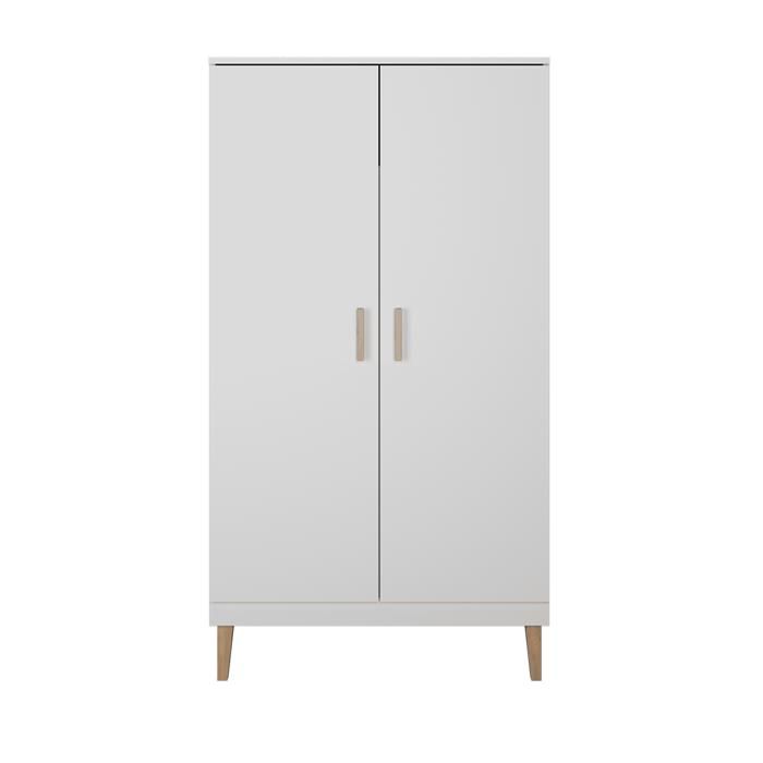 Armoire Enfant 2 portes Kubi - Blanc