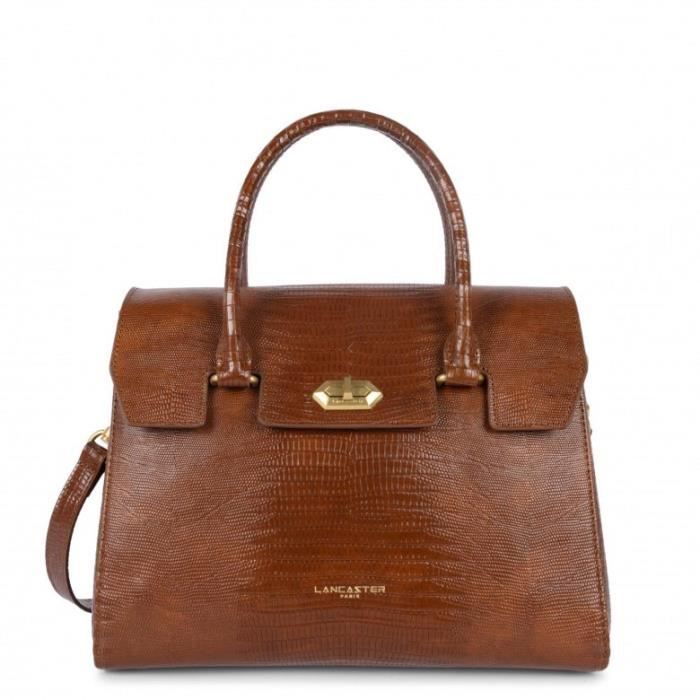 Fossil LENNOX - Sac bandoulière - mahogany lizard/marron