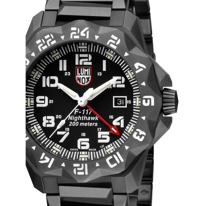 Luminox Orologio Automatico Uomo XA.9601, Quadrante Nero 42mm, Vetro Zaffiro, Cinturino In Pelle Nera