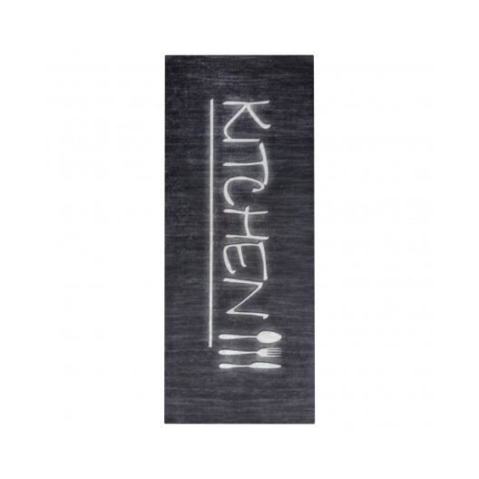 Tapis de cuisine KITCHEN Noir Dimensions - 90x130