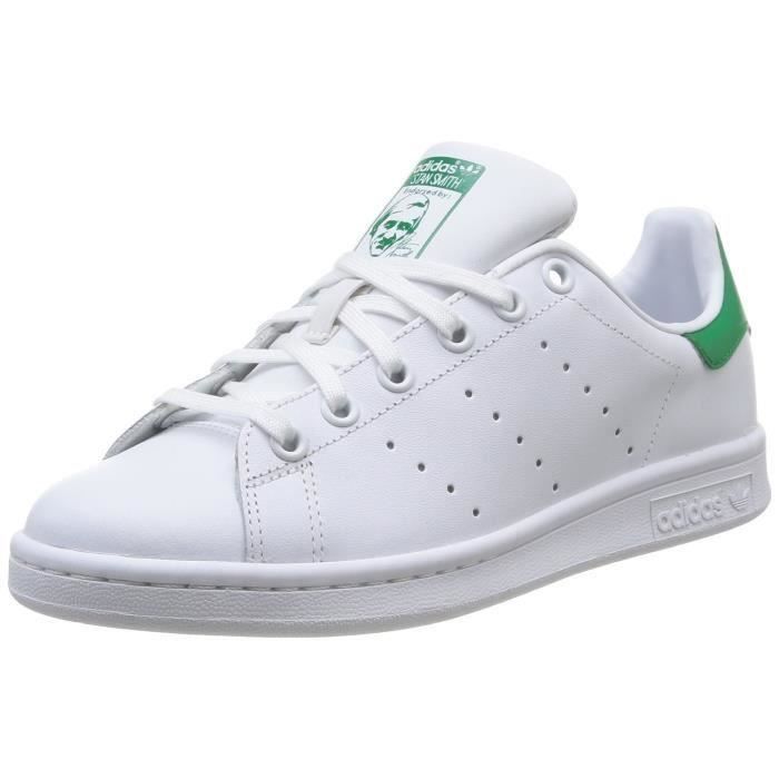 adidas stan smith femme blanc vert