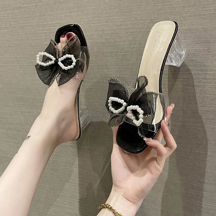 Escarpins Ros Hommerson Talons Hauts Noir Cuir Pointure 7 - Occasion Excellent état