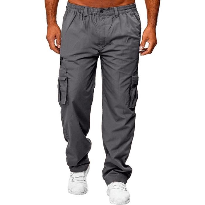 Pantalon De Chasse Homme Sweat Pants Homme Cargo Pantalon Noir