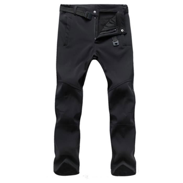 HAINES Pantalon Softshell Femme Impermeable Pantalon Randonn/ée Hiver Coupe-Vent Polaire Doublure Chaud Pantalon de Ski