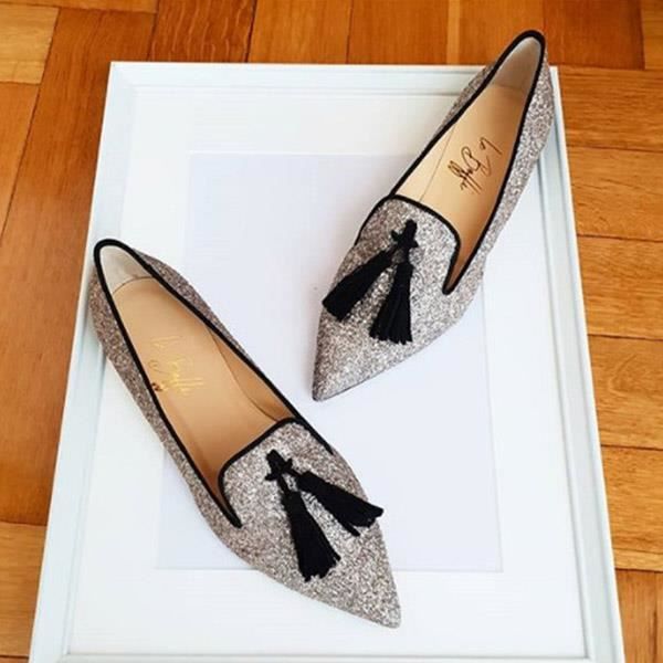 chaussures plates bout pointu