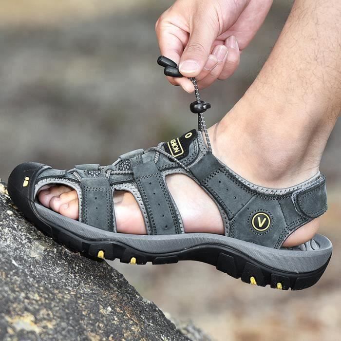 Classique Hommes Sandales douces Confortable Hommes Été Chaussures Sandales En Cuir Grande Taille Classique Hommes Sandales douces Confortable Hommes Été Chaussures Sandales En Cuir Grande Taille